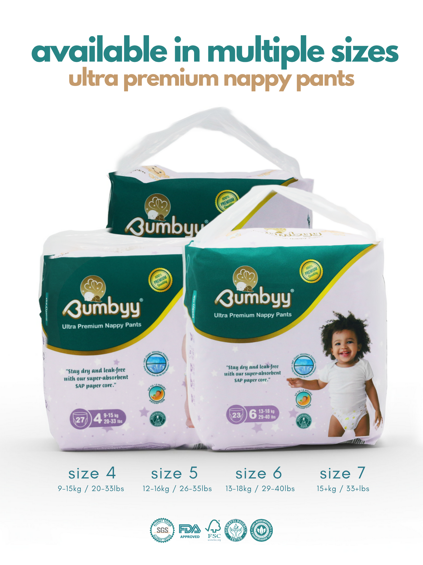 Premium Leak Free Nappy Pants