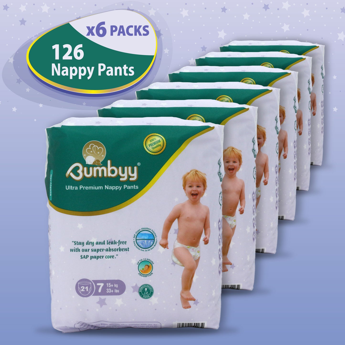 Bumbyy premium Nappy Pants Multi Pack