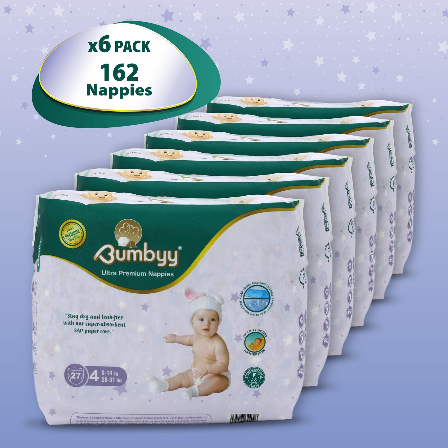 Bumbyy premium Nappies Multi Pack