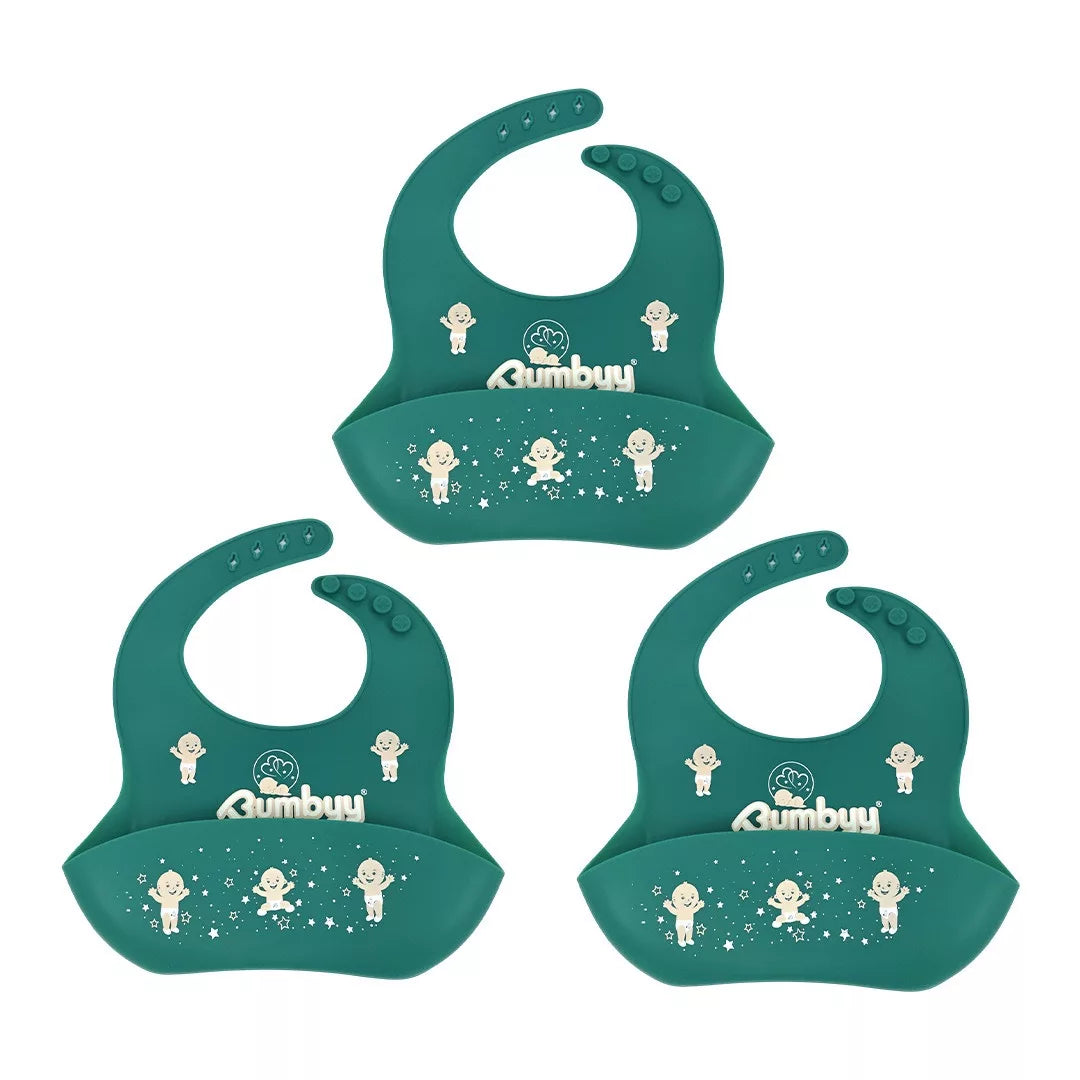 BPA Free Silicone Baby Bibs 3 pack