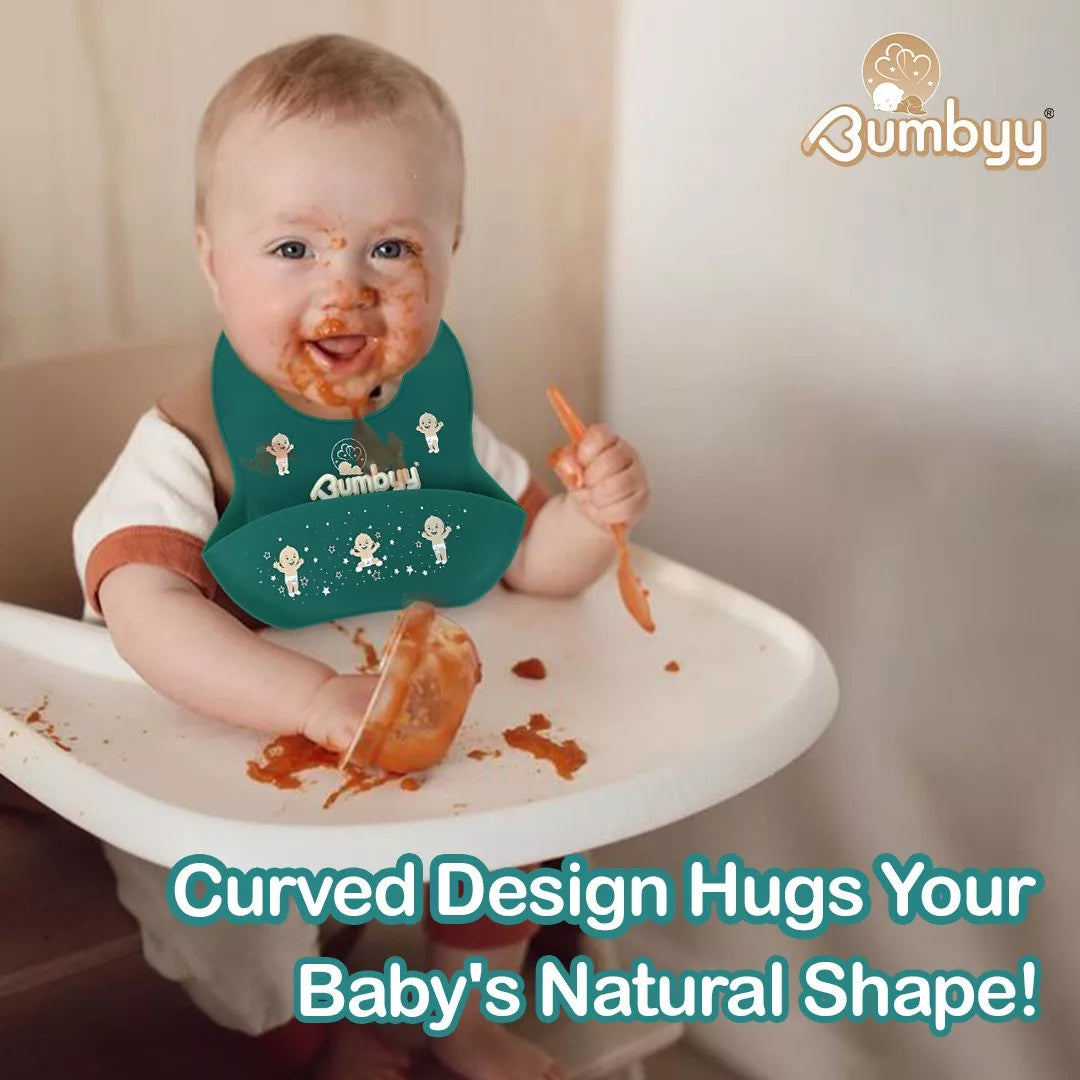 BPA Free Silicone Baby Bibs 3 pack