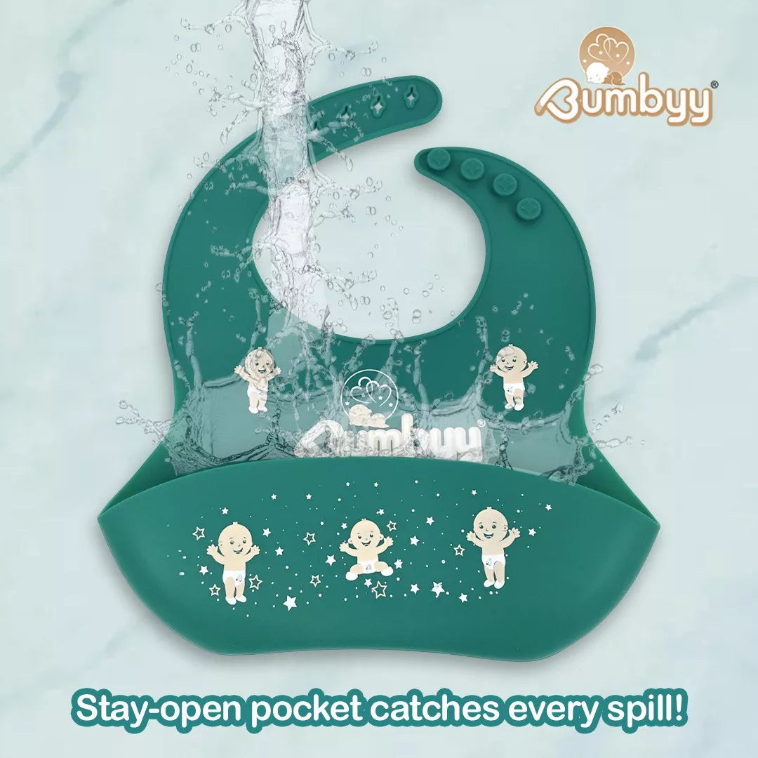BPA Free Silicone Baby Bibs 3 pack