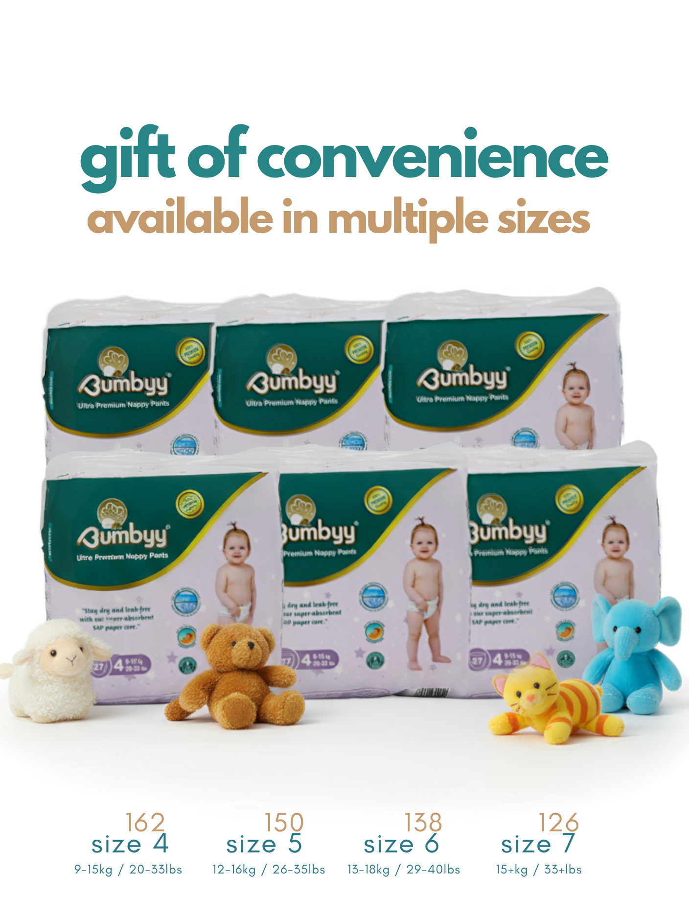 Premium Nappy Pants - Monthly Pack