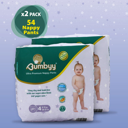 Bumbyy premium Nappy Pants 2 Pack
