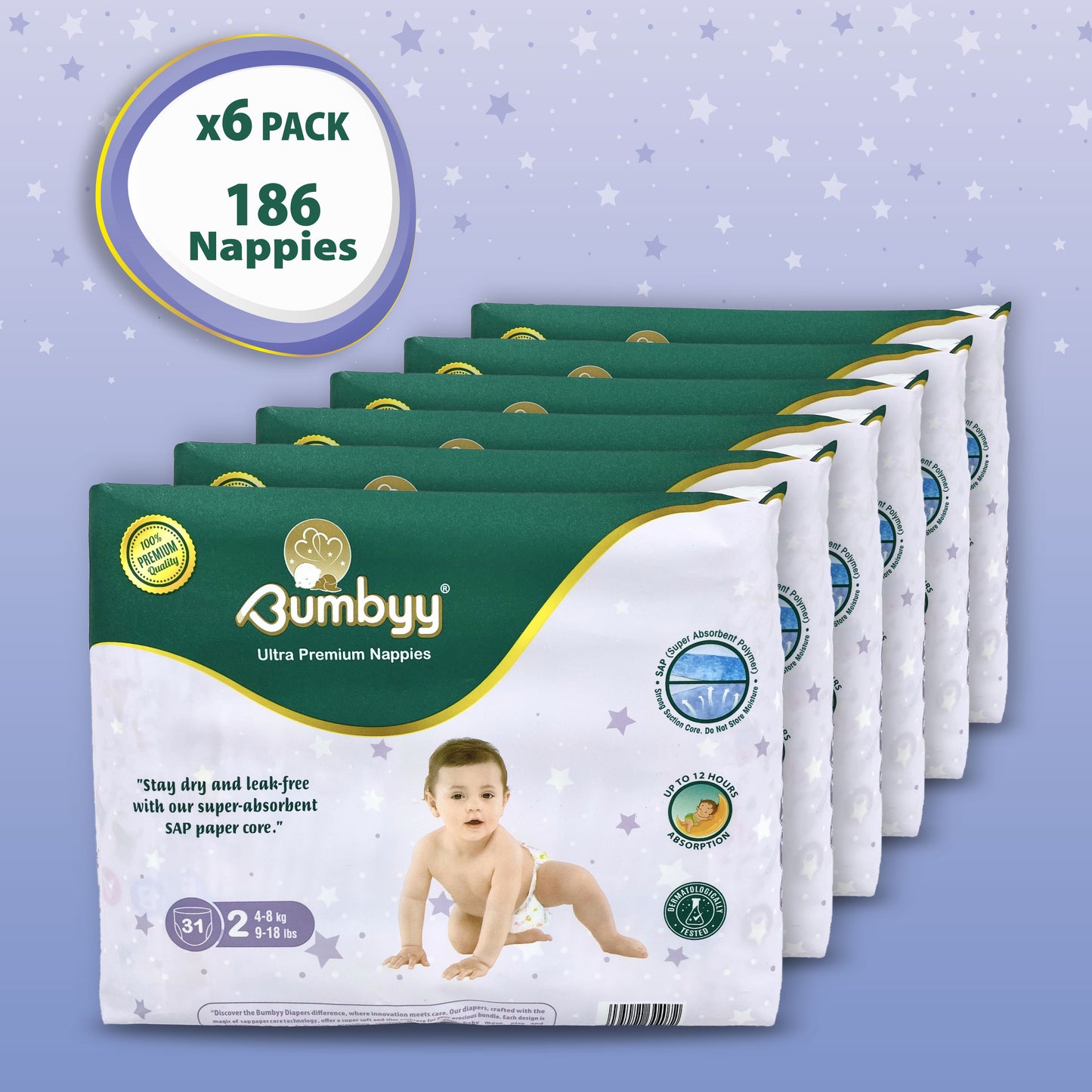 Bumbyy premium Nappies Multi Pack