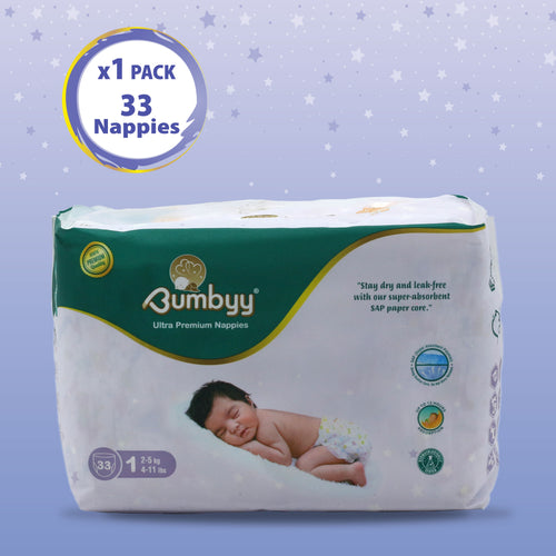Bumbyy premium Nappies Single Pack