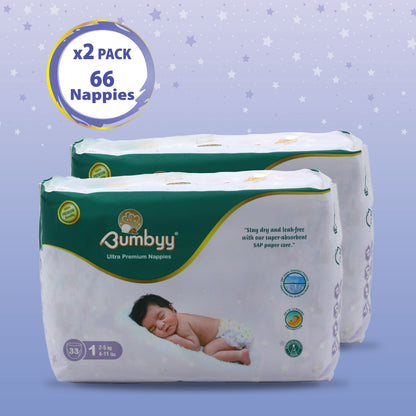 Bumbyy premium Nappies 2 Pack